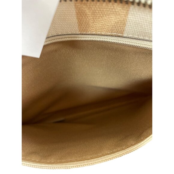 Coach sig city womans large beige striped canvas leather tote bag NWT SKU 9120 - Picture 13 of 16